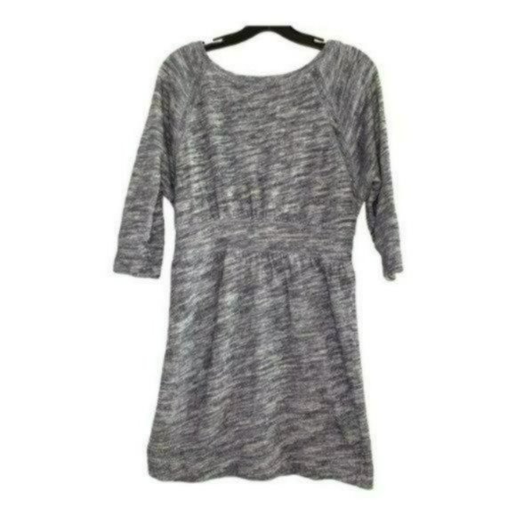 Juicy Couture Gray 3/4 Sleeves Drawstring Waist Cotton Slip On Dress Size M - Picture 11 of 11